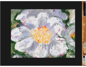 Rough flower painting