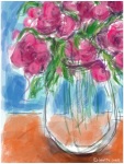 Pink flowers in a vase 3
