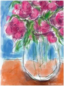 Pink flowers in a vase 3