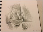 Pencil drawing of Pears