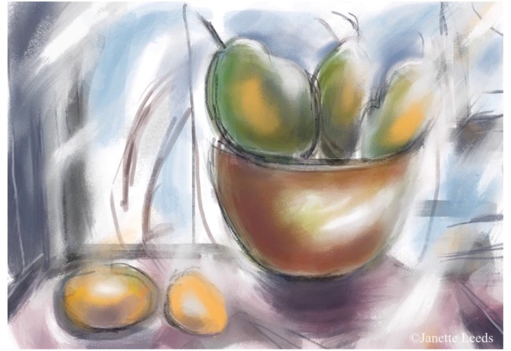Drawing of fruit