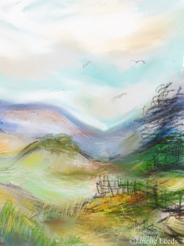 Small landscape painting