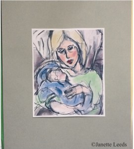 Mother and baby painting