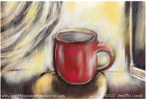 Drawing of a red cup