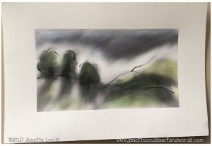 Landscape with watercolour