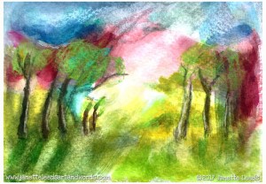 Watercolour landscape