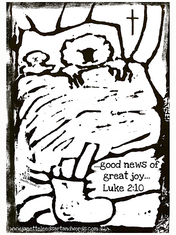 A linoprint of a Koala