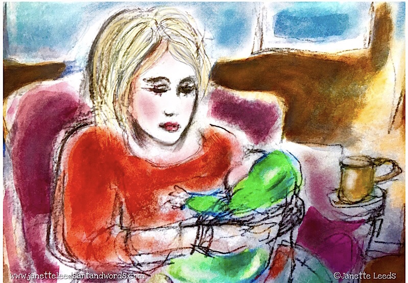 Mother and Baby painting