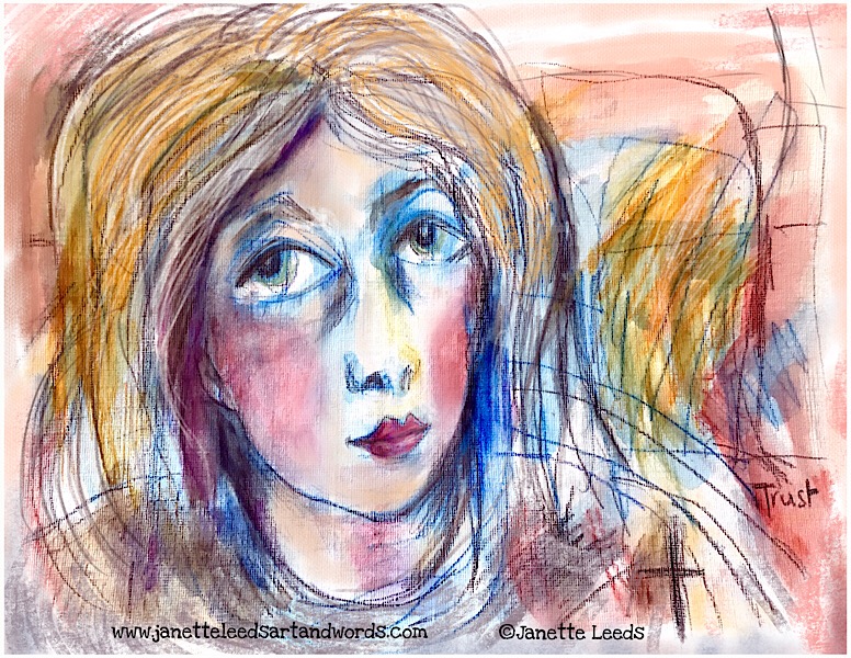 Drawing of a woman’s face