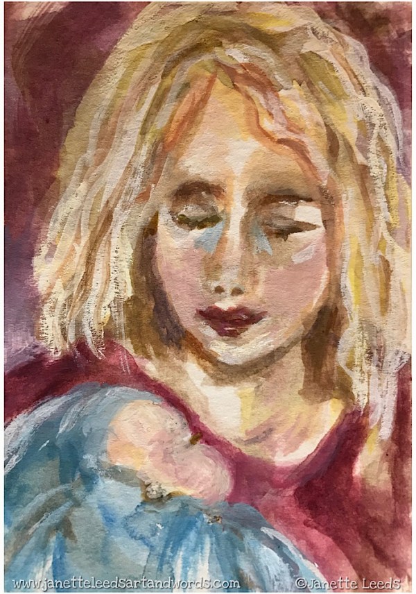 Mother and baby painting