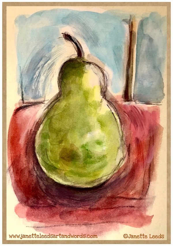 Painting of a Pear