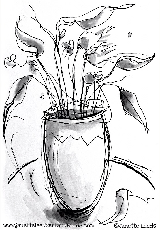 Vase of flowers