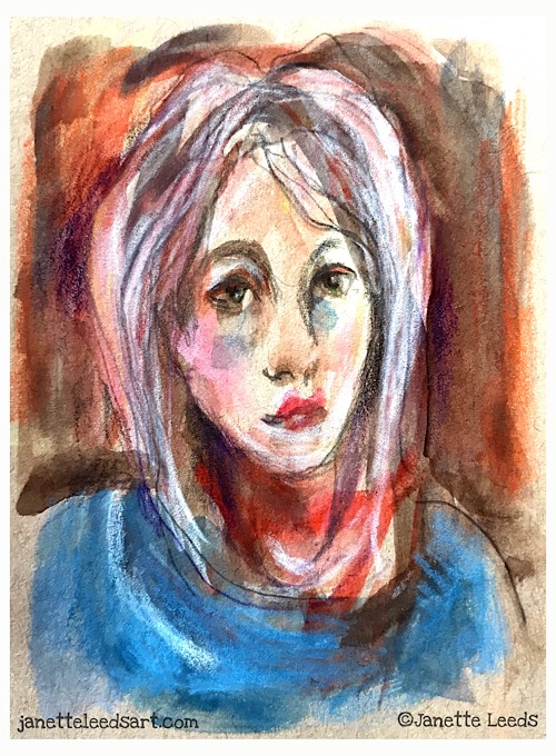 Drawing of a woman