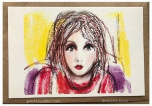 Woman’s face drawing