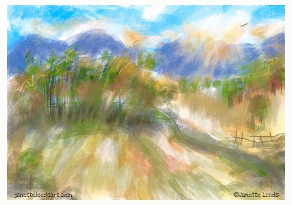 Landscape drawing