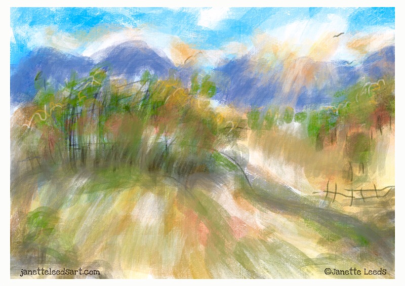 Landscape drawing
