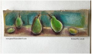 Pear drawing