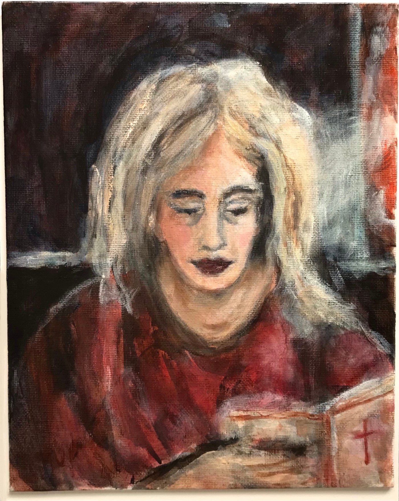 Woman reading the Bible